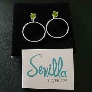 💎Sevilla Silver August Hoop Earrings💎